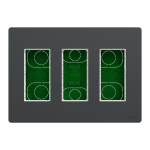 Чорний, 3 x 4 модулі, Unica New - Schneider Electric [NU173454]