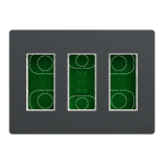 Чорний, 3 x 4 модулі, Unica New - Schneider Electric [NU173454]