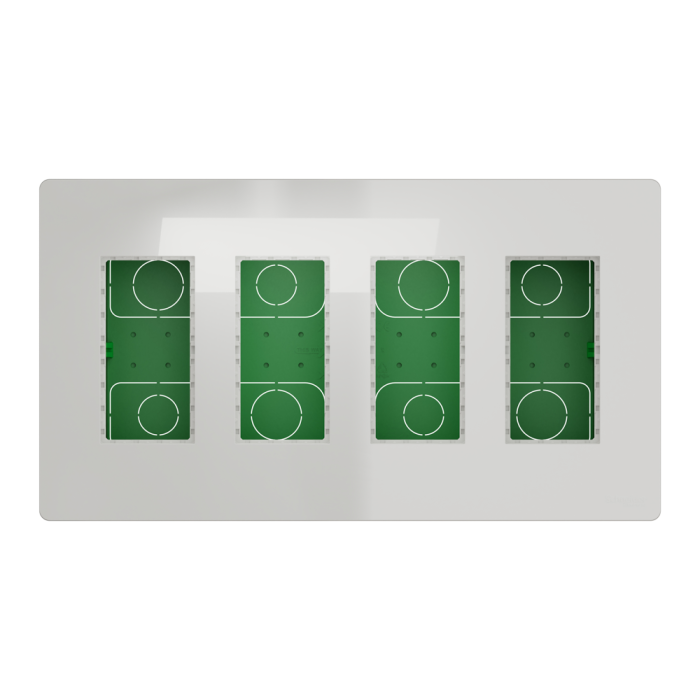 Білий, 4 х 4 модулі, Unica New - Schneider Electric [NU174418]