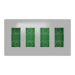 Алюмінієвий, 4 х 4 модулі, Unica New - Schneider Electric [NU174430]