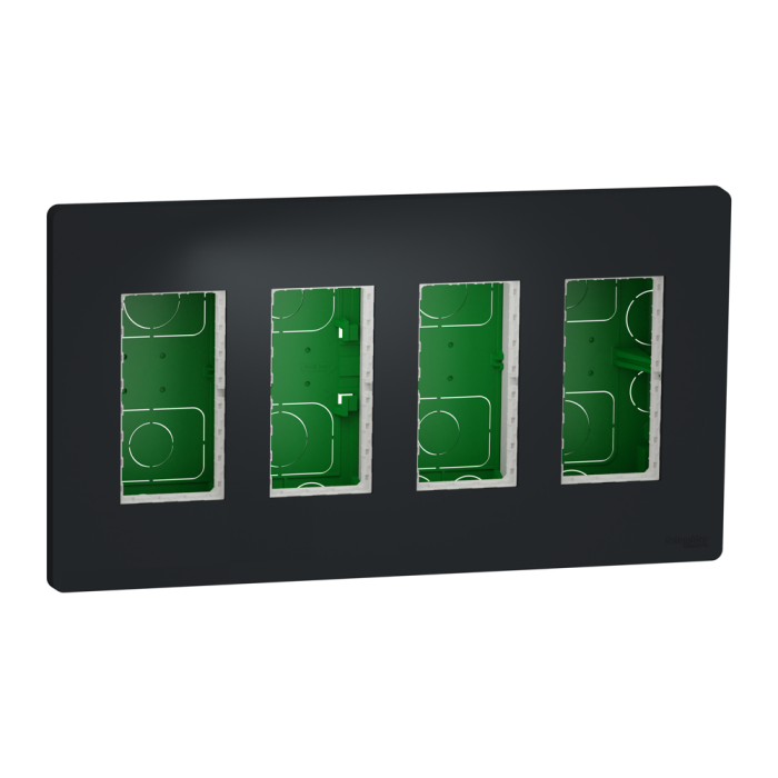 Чорний, 4 х 4 модулі, Unica New - Schneider Electric [NU174454]