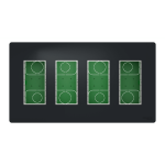 Чорний, 4 х 4 модулі, Unica New - Schneider Electric [NU174454]