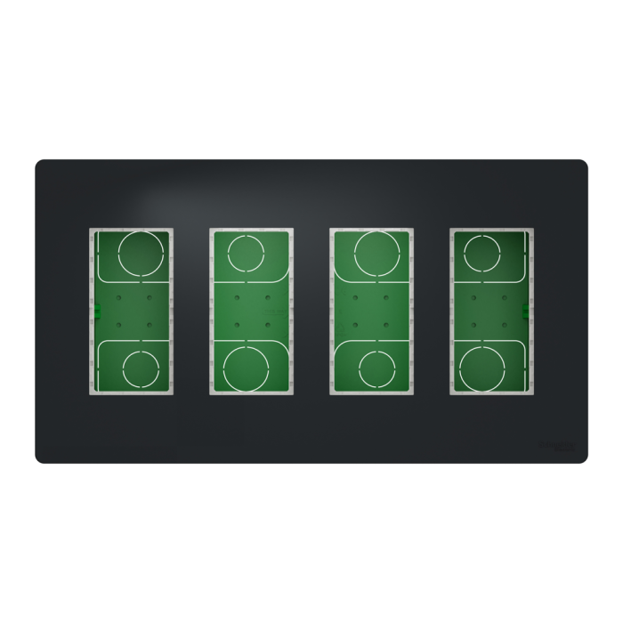 Чорний, 4 х 4 модулі, Unica New - Schneider Electric [NU174454]