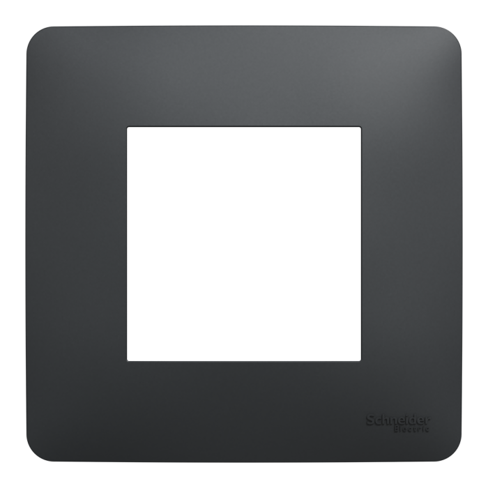 Рамка 1 постова, чорна, Unica New - Schneider Electric [NU200254]