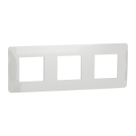 Рамка 3 постова, біла, Unica New - Schneider Electric [NU200618]
