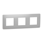 Рамка 3 постова, алюмінієва, Unica New - Schneider Electric [NU200630]