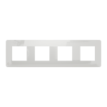 Рамка 4 постова, біла, Unica New - Schneider Electric [NU200818]