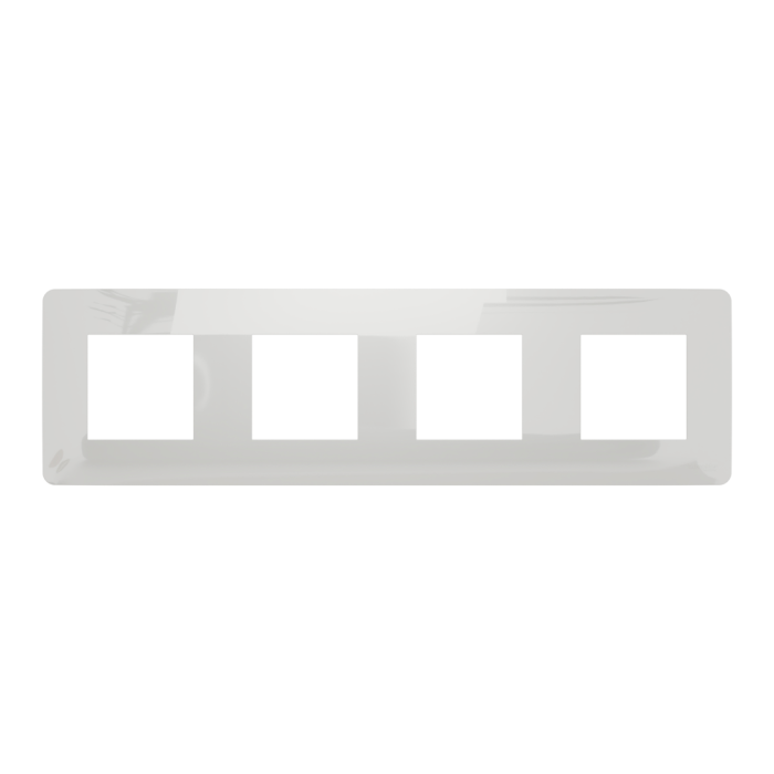 Рамка 4 постова, біла, Unica New - Schneider Electric [NU200818]