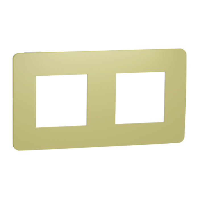 Рамка 2 постова, зелена, Unica New - Schneider Electric [NU280411]