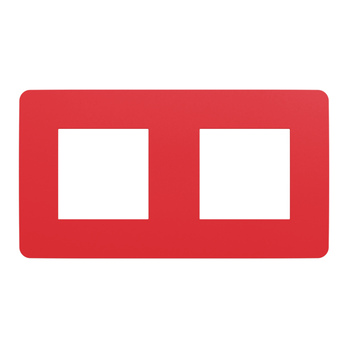 Рамка 2 постова, червона, Unica New - Schneider Electric [NU280413]