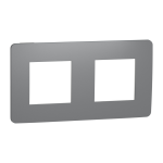 Рамка 2 постова, чорна, Unica New - Schneider Electric [NU280421]