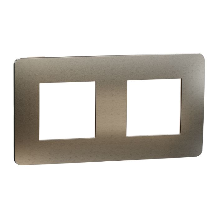 Рамка 2 постова, бронза, Unica New - Schneider Electric [NU280451M]