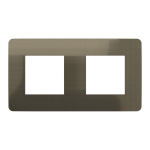 Рамка 2 постова, бронза, Unica New - Schneider Electric [NU280452]