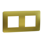 Рамка 2 постова, золота, Unica New - Schneider Electric [NU280459M]