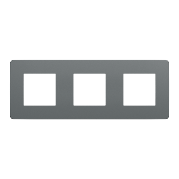 Рамка 3 постова, чорна, Unica New - Schneider Electric [NU280621]