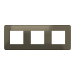 Рамка 3 постова, бронза, Unica New - Schneider Electric [NU280652]