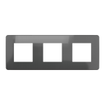 Рамка 3 постова, чорна, Unica New - Schneider Electric [NU280653]