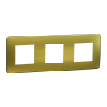 Рамка 3 постова, золота, Unica New - Schneider Electric [NU280659M]