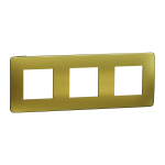 Рамка 3 постова, золота, Unica New - Schneider Electric [NU280662M]