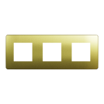 Рамка 3 постова, золота, Unica New - Schneider Electric [NU280662M]