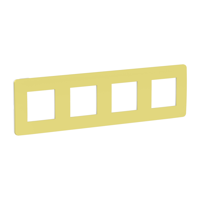 Рамка 4 постова, зелена, Unica New - Schneider Electric [NU280811]
