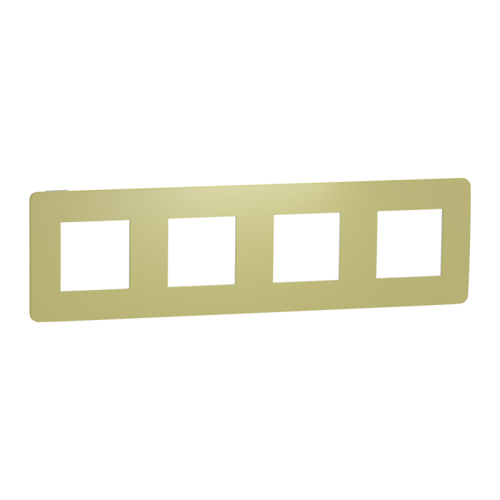 Рамка 4 постова, зелена, Unica New - Schneider Electric [NU280811]