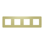 Рамка 4 постова, зелена, Unica New - Schneider Electric [NU280811]