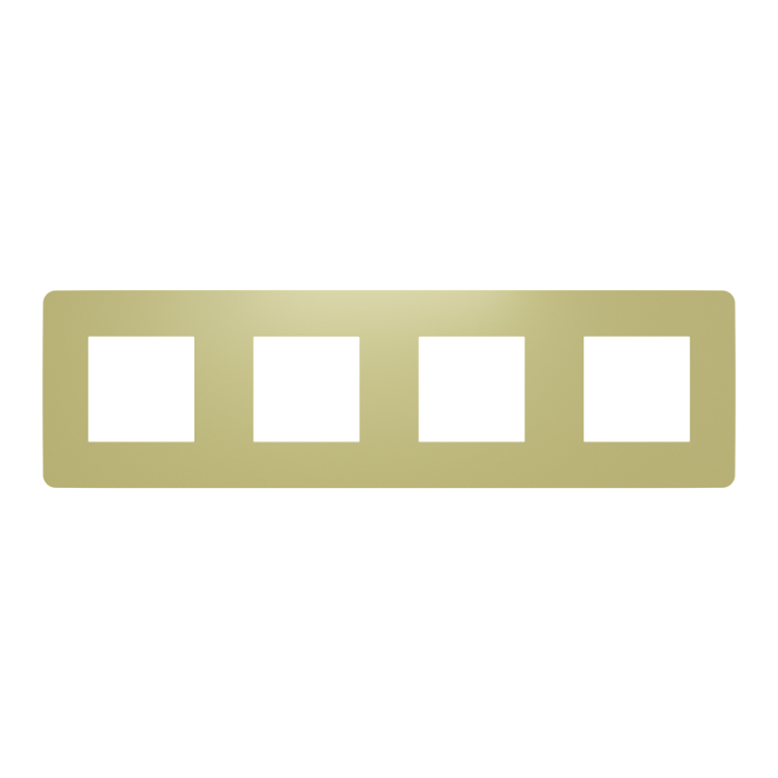 Рамка 4 постова, зелена, Unica New - Schneider Electric [NU280811]