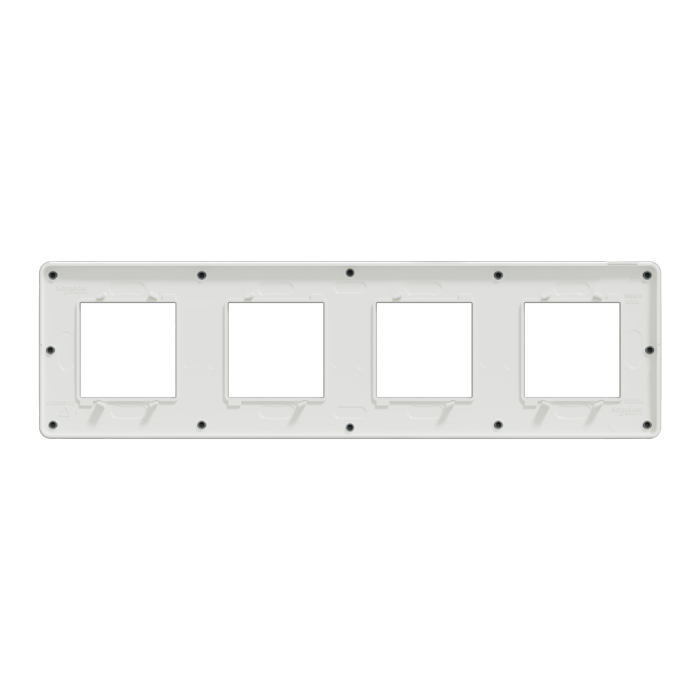 Рамка 4 постова, чорна, Unica New - Schneider Electric [NU280821]