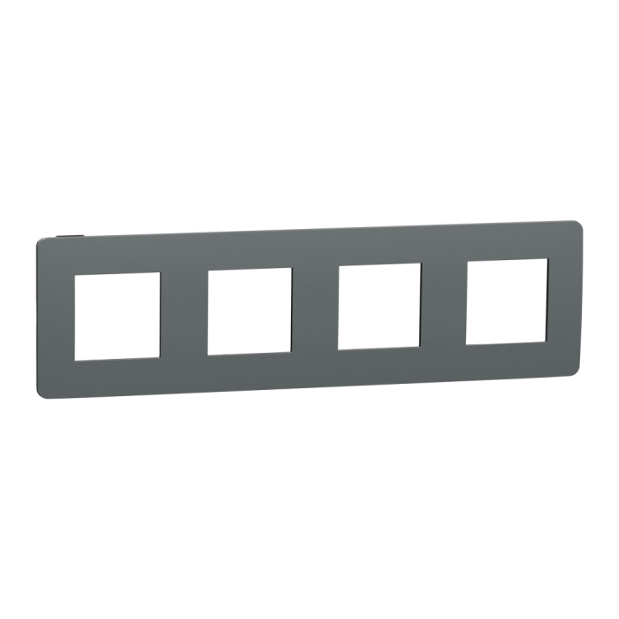 Рамка 4 постова, чорна, Unica New - Schneider Electric [NU280822]