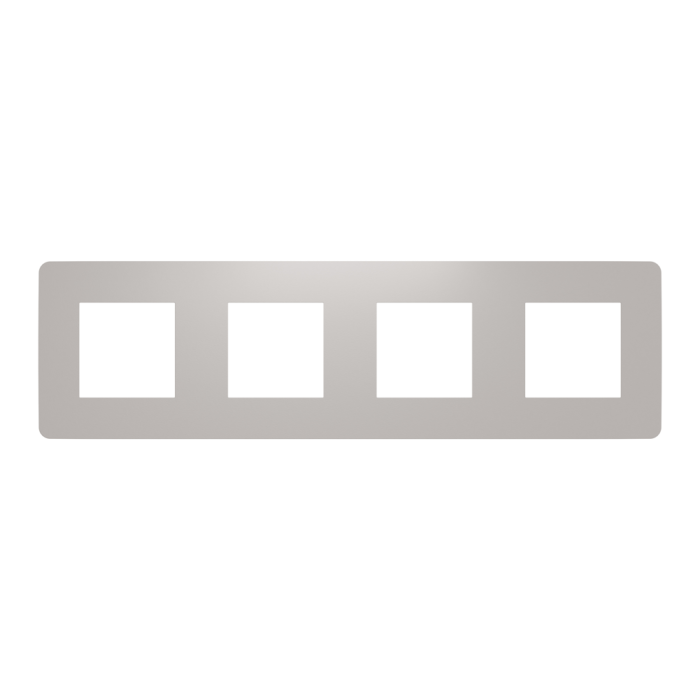 Рамка 4 постова, сіра, Unica New - Schneider Electric [NU280824]