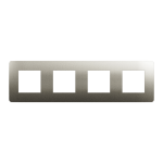Рамка 4 постова, бронза, Unica New - Schneider Electric [NU280850M]