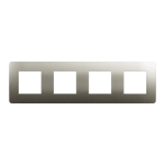 Рамка 4 постова, бронза, Unica New - Schneider Electric [NU280851M]