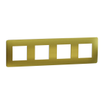 Рамка 4 постова, золота, Unica New - Schneider Electric [NU280859M]