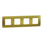 Рамка 4 постова, золота, Unica New - Schneider Electric [NU280860M]