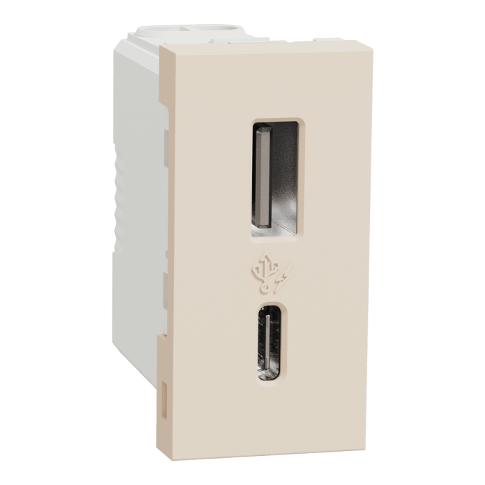 USB розетка, 1 модуль, Unica New - Schneider Electric [NU301644]