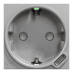 Зарядний пристрій USB + розетка, алюмінієва, 10 А, 2 модулі, Unica New - Schneider Electric [NU301730]