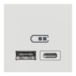 USB розетка, біла, 2 модулі, Unica New - Schneider Electric [NU301818]