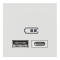 USB розетка, біла, 2 модулі, Unica New - Schneider Electric [NU301818]