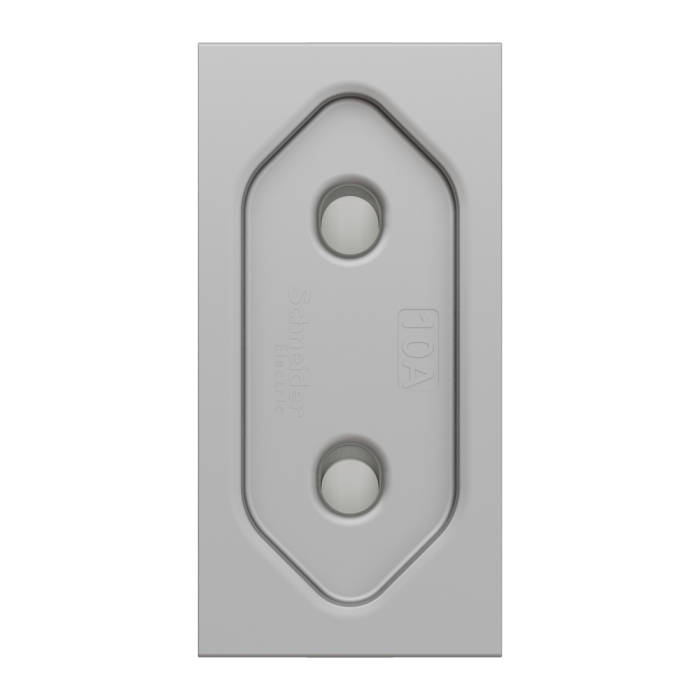 Розетка, алюмінієва, 10 А, 1 модуль, Unica New - Schneider Electric [NU303130]
