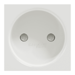 Розетка, біла, 16 А, 2 модулі, Unica New - Schneider Electric [NU303318]