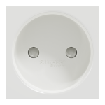 Розетка, біла, 16 А, 2 модулі, Unica New - Schneider Electric [NU303318]