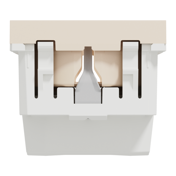 Розетка, 16 А, 2 модулі, Unica New - Schneider Electric [NU303644]