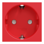 Розетка, червона, 16 А, 2 модулі, Unica New - Schneider Electric [NU303703]