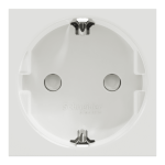Розетка, біла, 16 А, 2 модулі, Unica New - Schneider Electric [NU303718]