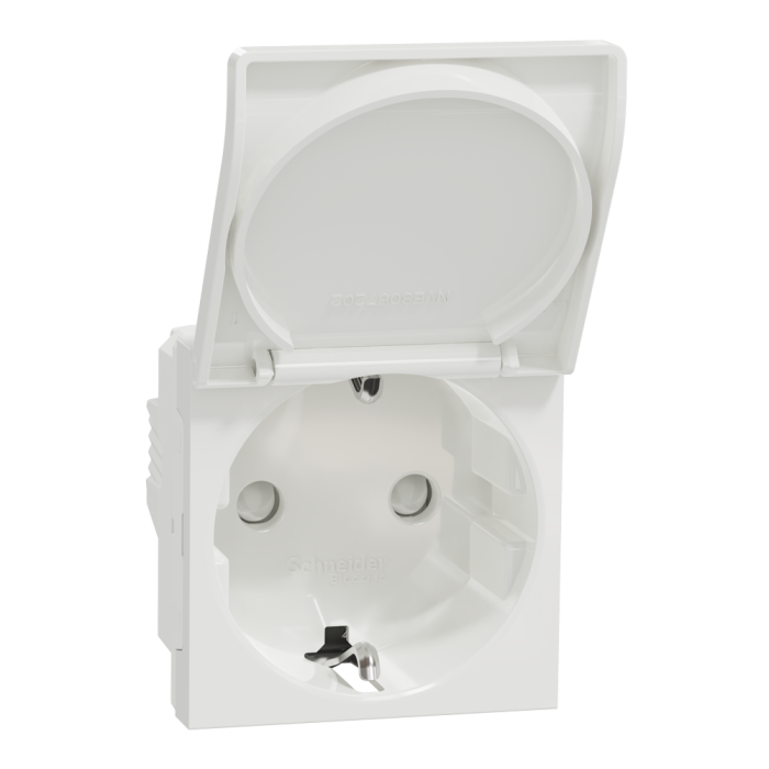 Розетка, біла, 16 А, 2 модулі, Unica New - Schneider Electric [NU303718TA]
