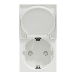 Розетка, біла, 16 А, 2 модулі, Unica New - Schneider Electric [NU303718TA]