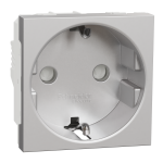 Розетка, алюмінієва, 16 А, 2 модулі, Unica New - Schneider Electric [NU303730]