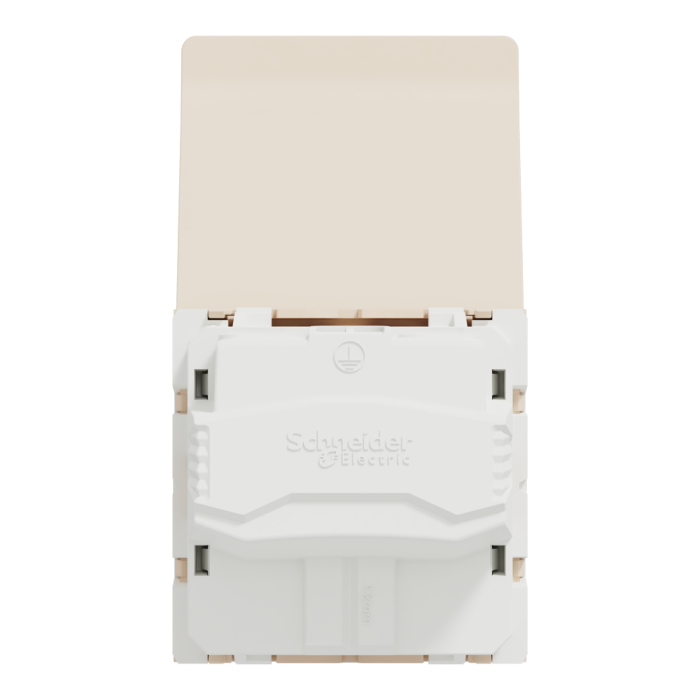 Розетка, 16 А, 2 модулі, Unica New - Schneider Electric [NU303744TA]