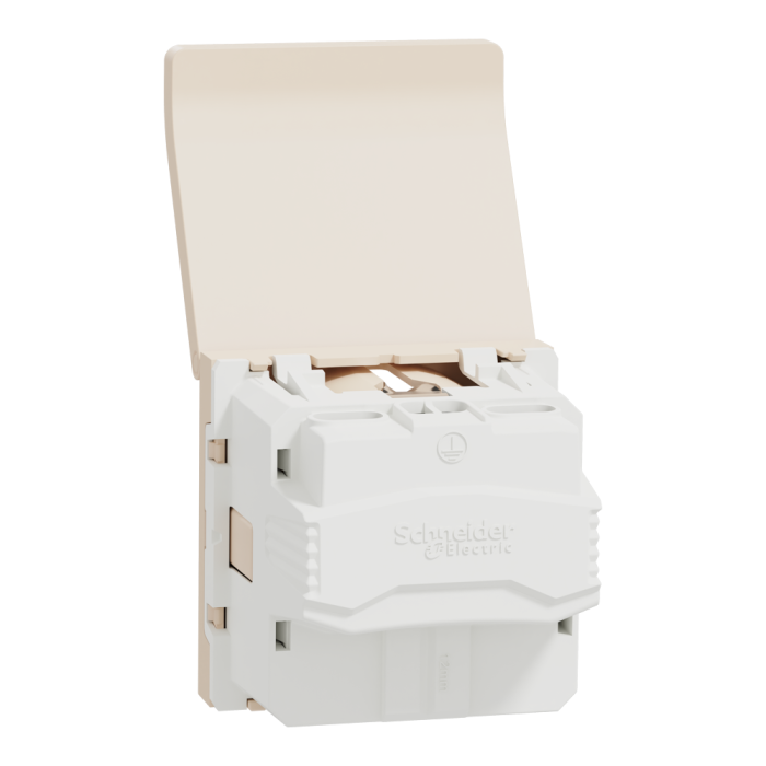 Розетка, 16 А, 2 модулі, Unica New - Schneider Electric [NU303744TA]